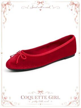 Ultra Soft Memory Foam Faux Suede Ballet Flats Slip On Shoes